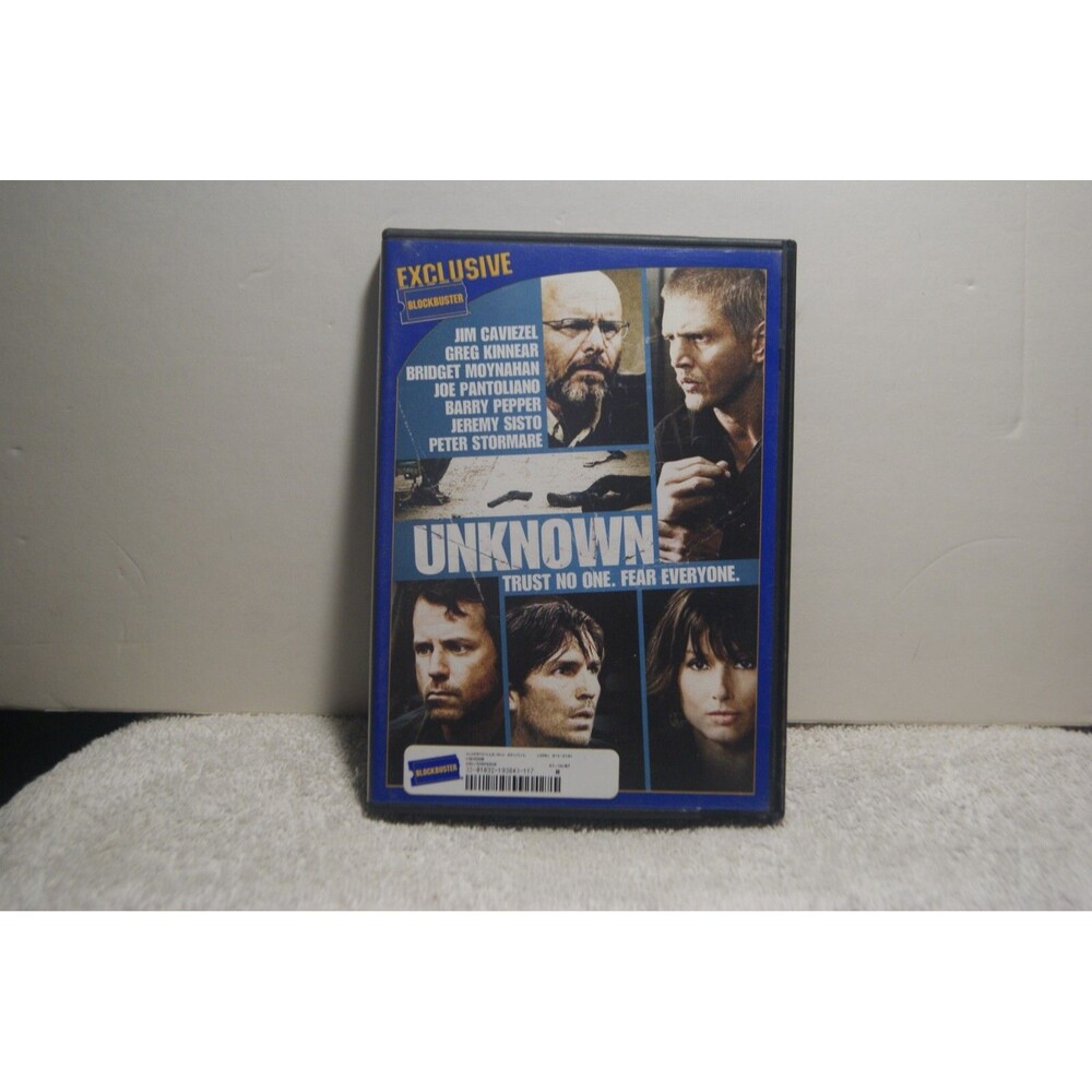 Unknown (Jim Caviezel) DVD Blockbuster Exclusive Physcho Thriller Allstar Cast